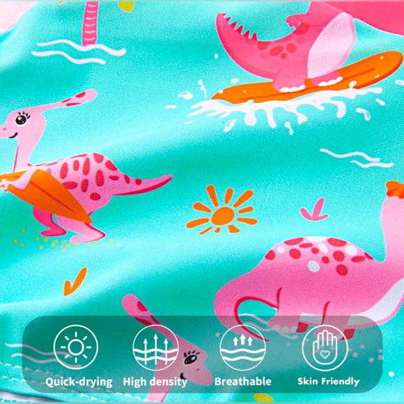 Rash Guard Set w/Swim Cap - Picture 5 of 8